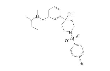 4-piperidinol, 1-[(4-bromophenyl)sulfonyl]-4-[3-[[methyl(1-methylpropyl)amino]methyl]phenyl]-