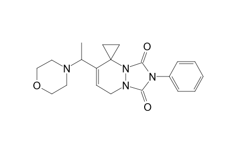 6'-[1-Morpholin-4-ylethyl]-2'-phenylspirocyclo[ropane-1,5'(8'H)-[1,2,4]triazolo[1,2-a]pyridazine]-1',3'-dione isomer