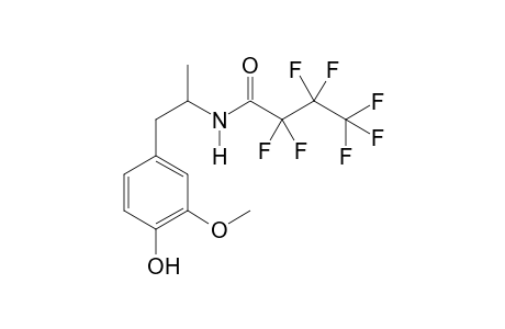 4-Hydroxy-3-methoxyamphetamine HFB