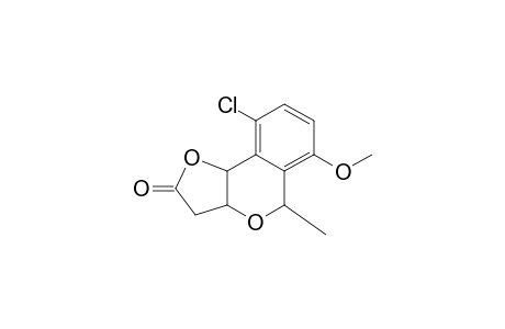 REL-(3AR,5S,9BR)-9-CHLORO-3,3A,5,9B-TETRAHYDRO-6-METHOXY-5-METHYL-2H-FURO-[3,2-C]-[2]-BENZOPYRAN-2-ONE