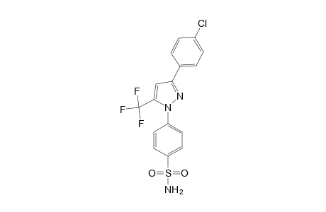 4-(3-(4-chlorophenyl)-5-(trifluoromethyl)-1H-pyrazol-1-yl)benzenesulfonamide