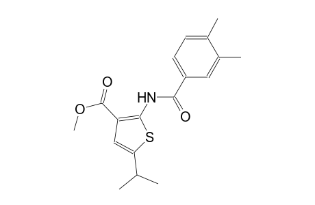 methyl 2-[(3,4-dimethylbenzoyl)amino]-5-isopropyl-3-thiophenecarboxylate