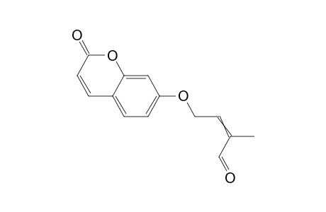 7-((E-3-formyl-2-butenyl)oxy)-2h-1-benzopyran-2-one