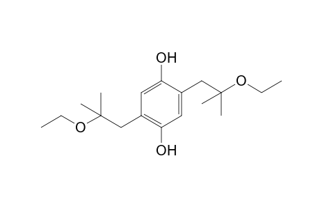 2,5-bis(2-ethoxy-2-methylpropyl)hydroquinone