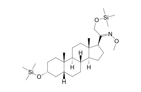 Pregnan-20-one, 3,21-bis[(trimethylsilyl)oxy]-, O-methyloxime, (3.alpha.,5.beta.,20E)-