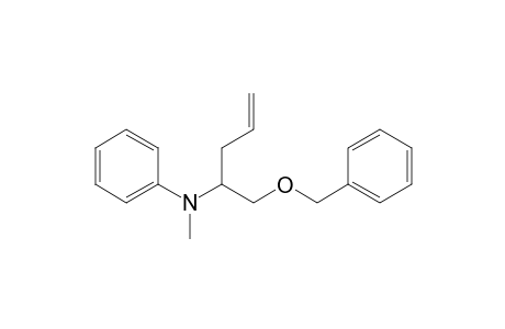 N-[(1-Benzyloxy)pent-4-en-2-yl]-N-methylaniline