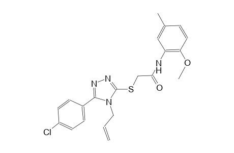 2-{[4-allyl-5-(4-chlorophenyl)-4H-1,2,4-triazol-3-yl]sulfanyl}-N-(2-methoxy-5-methylphenyl)acetamide