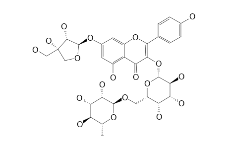 KAEMPFEROL-3-O-ALPHA-L-RHAMNOSYL-(1'''->6'')-O-BETA-D-GALACTOPYRANOSYL-7-O-BETA-D-APIOFURANOSIDE