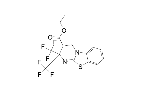 3-ETHOXYCARBONYL-2,2-BIS-(TRIFLUOROMETHYL)-3,4-DIHYDRO-2H-PYRIMIDO-[2.1-B]-BENZTHIAZOLE