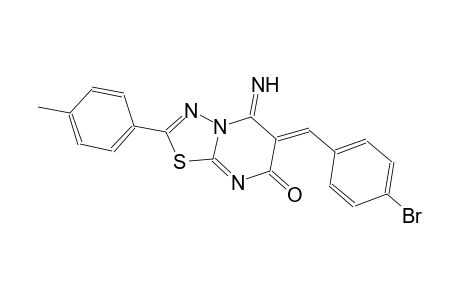 (6Z)-6-(4-bromobenzylidene)-5-imino-2-(4-methylphenyl)-5,6-dihydro-7H-[1,3,4]thiadiazolo[3,2-a]pyrimidin-7-one
