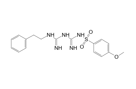 1-[(p-methoxyphenyl)sulfonyl]-5-phenethylbiguanide