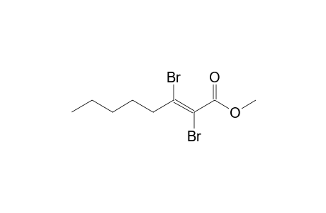 (E)-2,3-dibromo-2-octenoic acid methyl ester