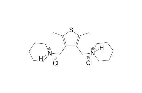 piperidinium, 1-[[2,5-dimethyl-4-(1-piperidiniumylmethyl)-3-thienyl]methyl]-, dichloride