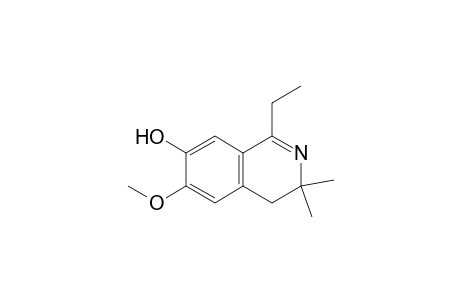 7-Isoquinolinol, 1-ethyl-3,4-dihydro-6-methoxy-3,3-dimethyl-