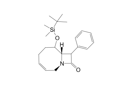 trans-7-tert-Butyldimethylsilyloxy-9-phenyl-1-azabicyclo[6.2.0]non-3-en-10-one