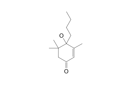 4-butyl-4-hydroxy-3,5,5-trimethylcyclohex-2-en-1-one