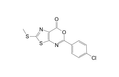 5-(4-chlorophenyl)-2-(methylthio)-7-thiazolo[5,4-d][1,3]oxazinone