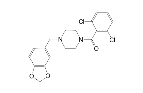 1-(1,3-benzodioxol-5-ylmethyl)-4-(2,6-dichlorobenzoyl)piperazine
