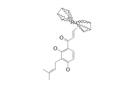 (E)-1-(2,4-DIHYDROXY-3-PRENYLPHENYL)-3-RUTHENOCENYL-2-PROPEN-1-ONE