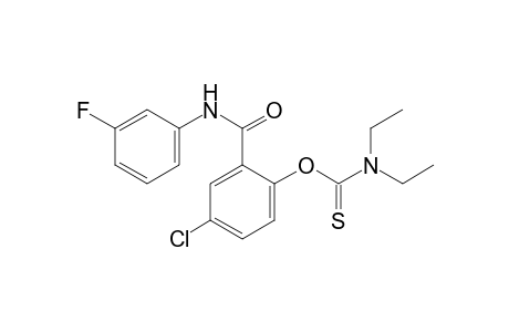 5-chloro-3'-fluorosalicylanilide, O-ester with diethylthiocarbamate