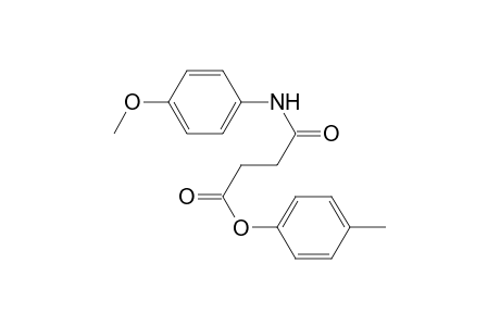 N-(4-Methoxy-phenyl)-succinamic acid p-tolyl ester
