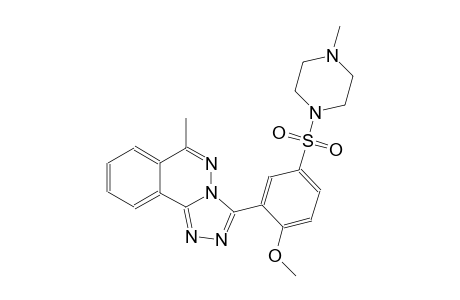 3-{2-methoxy-5-[(4-methyl-1-piperazinyl)sulfonyl]phenyl}-6-methyl[1,2,4]triazolo[3,4-a]phthalazine