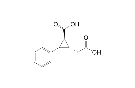trans-(+-)-2-(carboxymethyl)-3-phenylcyclopropane-1-carboxylic acid