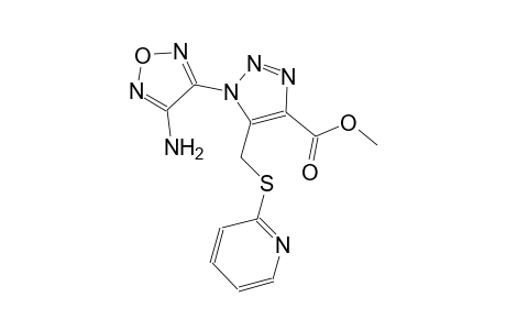 1H-1,2,3-triazole-4-carboxylic acid, 1-(4-amino-1,2,5-oxadiazol-3-yl)-5-[(2-pyridinylthio)methyl]-, methyl ester