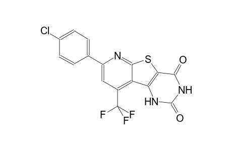 pyrido[3',2':4,5]thieno[3,2-d]pyrimidine-2,4(1H,3H)-dione, 7-(4-chlorophenyl)-9-(trifluoromethyl)-