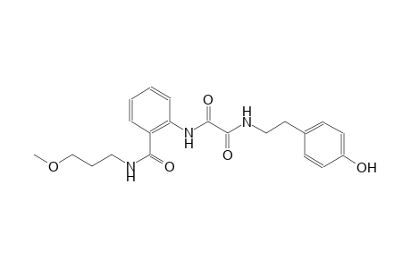ethanediamide, N~1~-[2-(4-hydroxyphenyl)ethyl]-N~2~-[2-[[(3-methoxypropyl)amino]carbonyl]phenyl]-