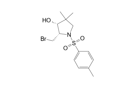 3-Pyrrolidinol, 2-(bromomethyl)-4,4-dimethyl-1-[(4-methylphenyl)sulfonyl]-, cis-