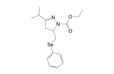 3-isopropyl-5-[(phenylseleno)methyl]-2-pyrazoline-1-carboxylic acid ethyl ester