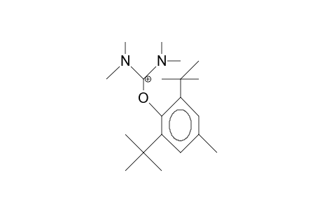 2-(2,6-Di-tert-butyl-4-methyl-phenyl)-1,1,3,3-tetramethyl-isouronium cation