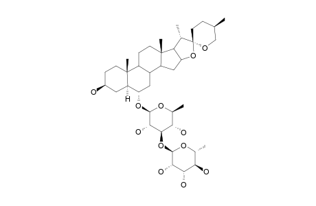 NEOCHLOROGENIN-6-O-[ALPHA-RHAMNOPYRANOSYL-(1->3)-BETA-D-QUINOVOPYRANOSIDE];(25S)-5-ALPHA-SPIROSTAN-3-BETA-OL-6-O-ALPHA-[ALPHA-RHAMNOPYRANOSYL-(1->