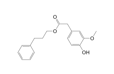 3-Phenylpropyl-2-(4-hydroxy-3-methoxy-phenyl)acetate