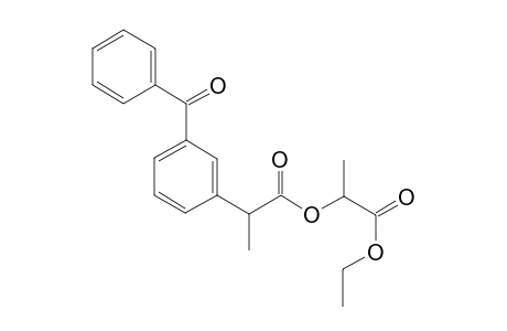 (RS)-,(SS)-2-(2-(3-Benzoylphenyl)-propionyl)-oxypropionicacidethylester