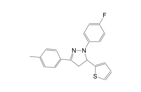 1-(4-fluorophenyl)-3-(4-methylphenyl)-5-(2-thienyl)-4,5-dihydro-1H-pyrazole