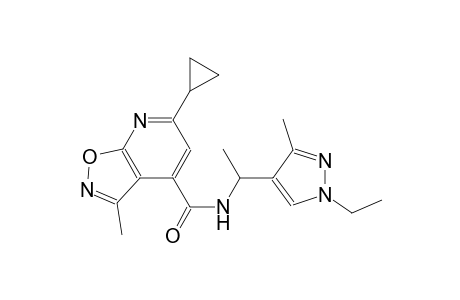 isoxazolo[5,4-b]pyridine-4-carboxamide, 6-cyclopropyl-N-[1-(1-ethyl-3-methyl-1H-pyrazol-4-yl)ethyl]-3-methyl-