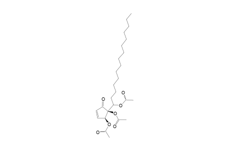 4,5,6-TRI-O-ACETYL-HYGROPHORONE-B-(14);4,5-CIS-4,5-DIACETOXY-5-(1-ACETOXYPENTADECYL)-2-CYCLOPENTEN-1-ONE