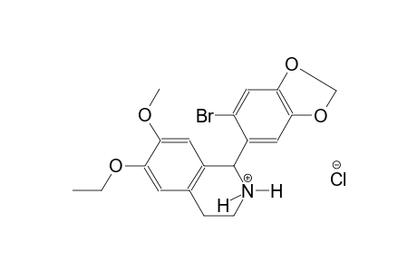 isoquinolinium, 1-(6-bromo-1,3-benzodioxol-5-yl)-6-ethoxy-1,2,3,4-tetrahydro-7-methoxy-, chloride