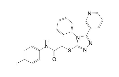 N-(4-iodophenyl)-2-{[4-phenyl-5-(3-pyridinyl)-4H-1,2,4-triazol-3-yl]sulfanyl}acetamide