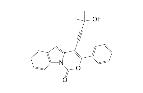 4-(3-hydroxy-3-methylbut-1-yn-1-yl)-3-phenyl-1H-[1,3]oxazino[3,4-a]indol-1-one