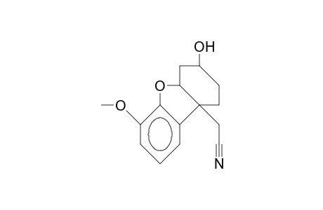 (3S*,4AS*,9bR*)-9b-cyanomethyl-6-methoxy-1,2,3,4,4a,9b-hexahydro-dibenzofuran-3-ol