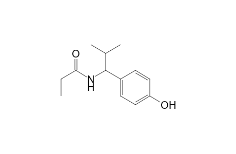 Propanamide, N-[1-(4-hydroxyphenyl)-2-methylpropyl]-