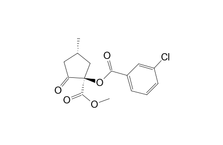 Benzoic acid, 3-chloro-, 1-(methoxycarbonyl)-4-methyl-2-oxocyclopentyl ester, (1R-trans)-