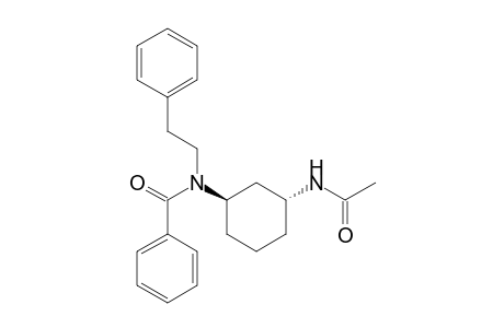 Benzamide, N-[3-(acetylamino)cyclohexyl]-N-(2-phenylethyl)-, trans-