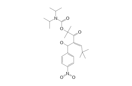(E)-3-[1-HYDROXY-1-(4-NITROPHENYL)-METHYL]-1,1,5,5-TETRAMETHYL-2-OXO-3-HEXENYL-N,N-DIISOPROPYLCARBAMATE