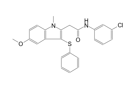 N-(3-chlorophenyl)-2-[5-methoxy-1-methyl-3-(phenylsulfanyl)-1H-indol-2-yl]acetamide