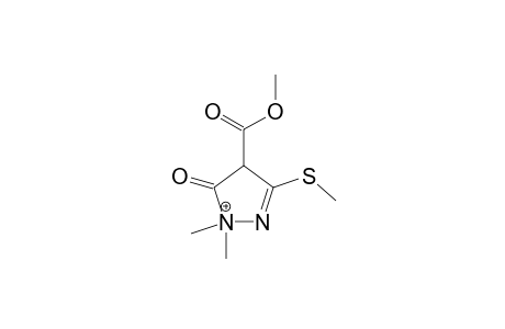 4,5-DIHYDRO-4-(METHOXYCARBONYL)-1,1-DIMETHYL-3-(METHYLTHIO)-5-OXO-1H-PYRAZOLO-1-IUM-4-IDE