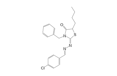 4-chlorobenzaldehyde [(2E)-3-benzyl-5-butyl-4-oxo-1,3-thiazolidin-2-ylidene]hydrazone